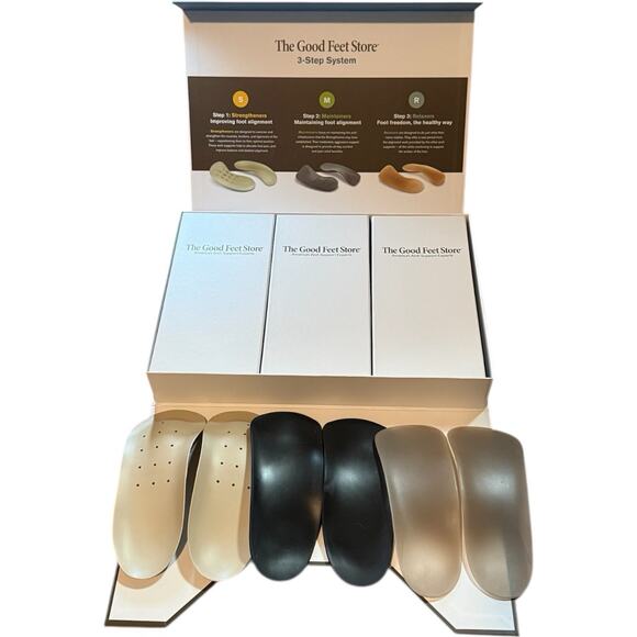 The Good Feet Store 3 Step System Strengthener W457 Maintainer 357 Relaxer 257 - Picture 2 of 14